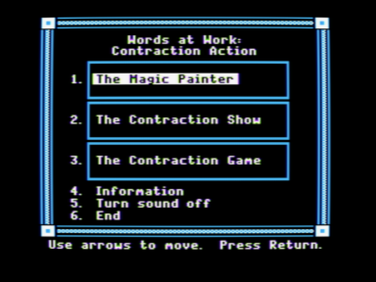 Words at Work: Contraction Action screenshot 1 of 5