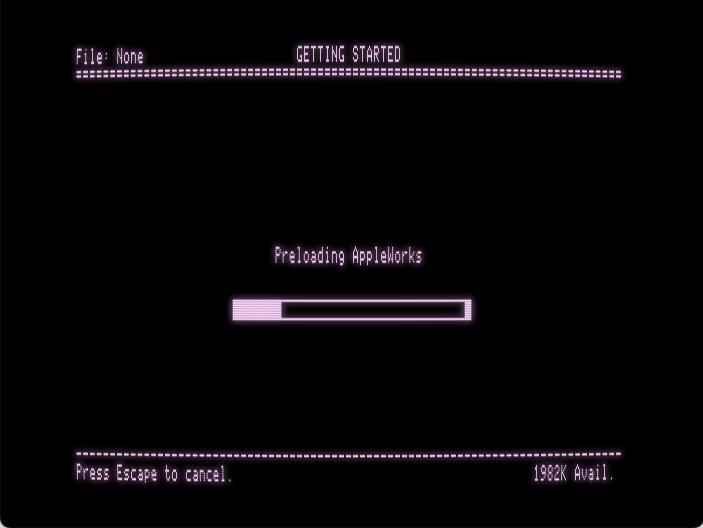 AppleWorks v4.0 800K screenshot 2 of 4