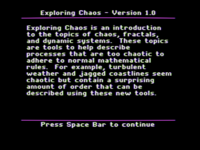 Exploring Chaos screenshot 3 of 7