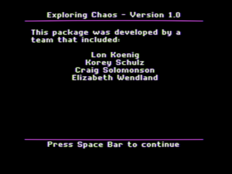 Exploring Chaos screenshot 4 of 7