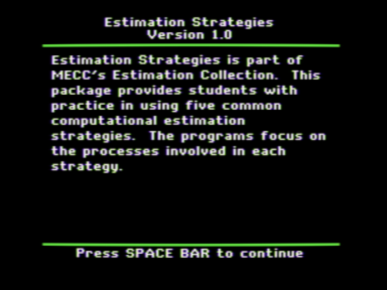 Estimation Strategies screenshot 3 of 6