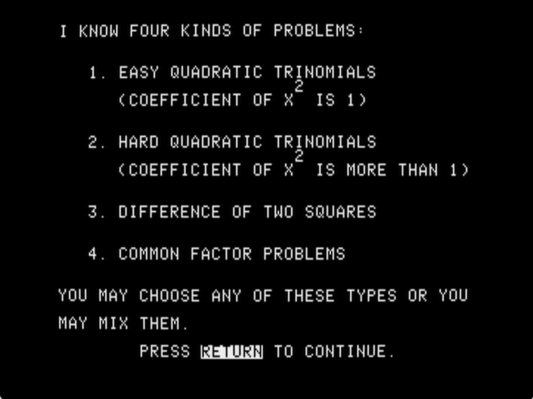 Factoring Algebraic Expressions screenshot 3 of 5
