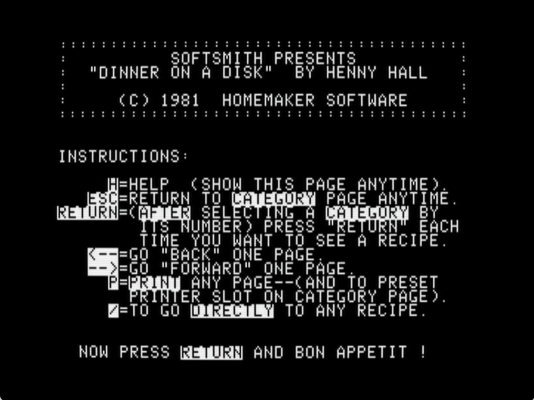Dinner on a Disk screenshot 1 of 5