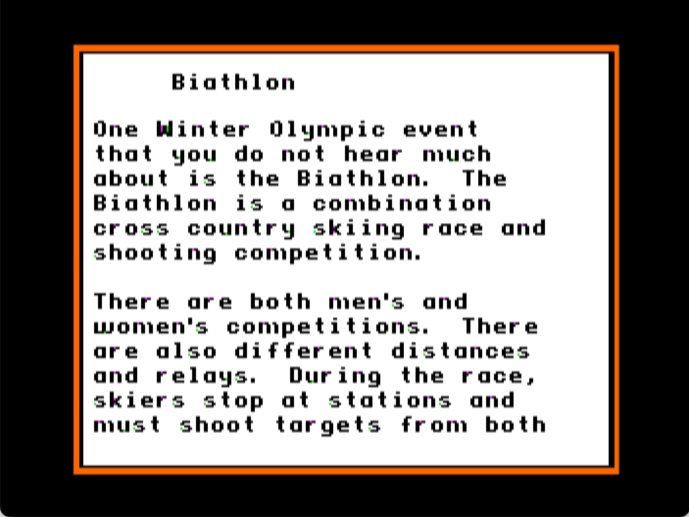 Reading Comprehension Volume 6: The Olympics screenshot 3 of 3