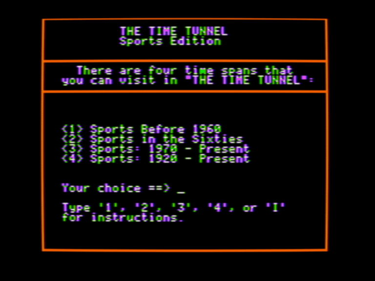The Time Tunnel: Sports Edition screenshot 2 of 3
