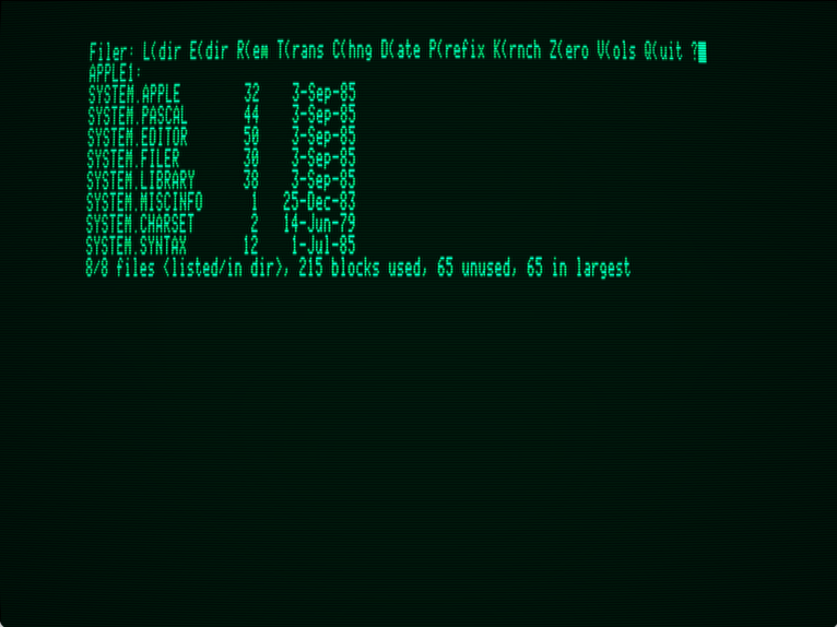 Apple Pascal screenshot 3 of 19
