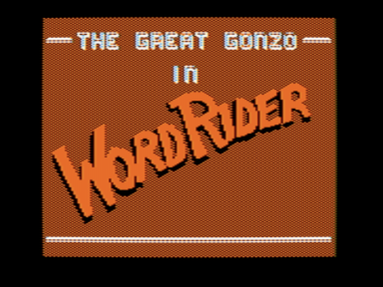 The Great Gonzo in Word Rider screenshot 1 of 6