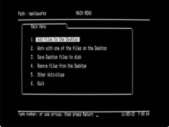 AppleWorks screenshot 3 of 4