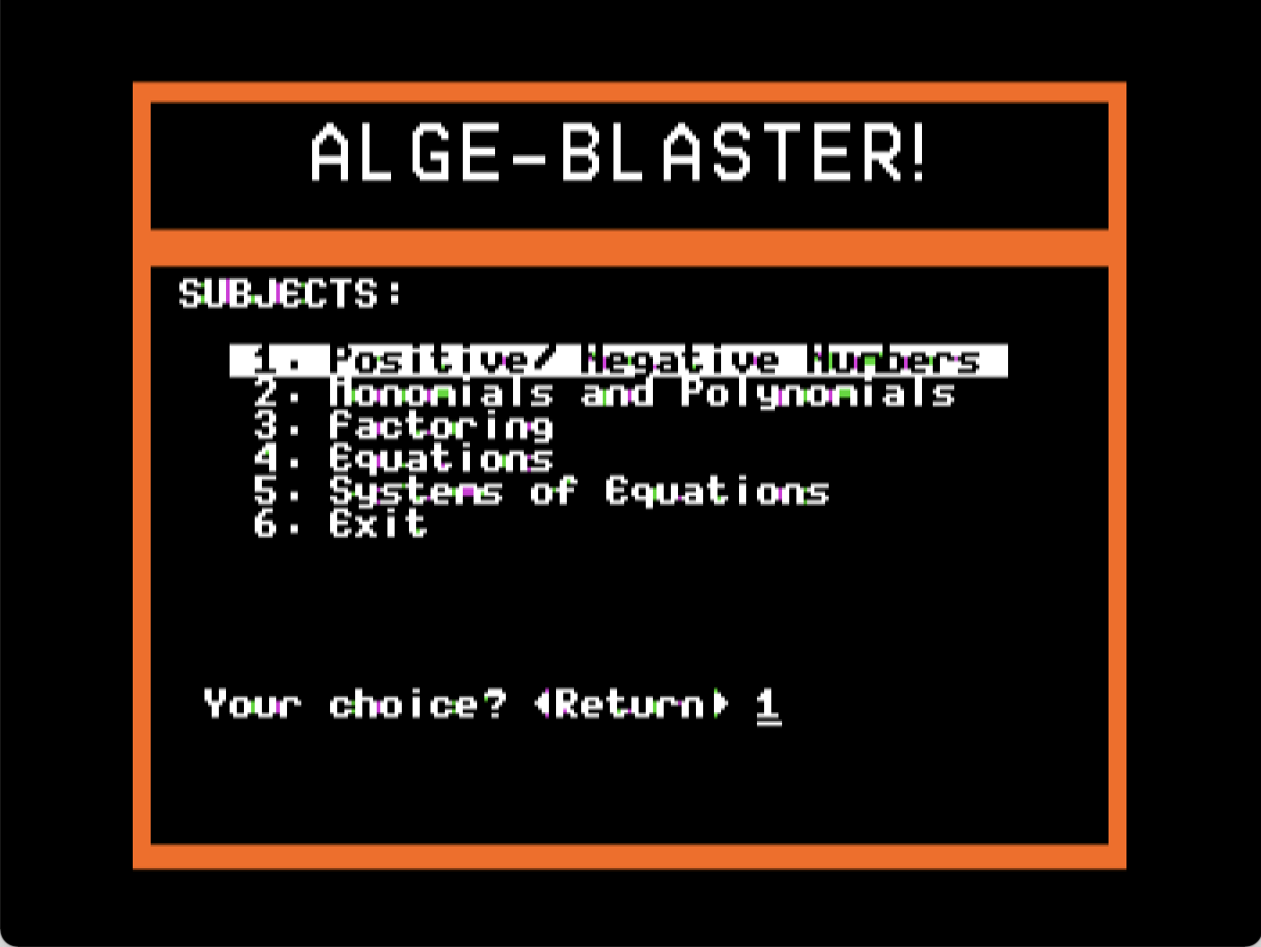 Alge-Blaster! screenshot 3 of 4
