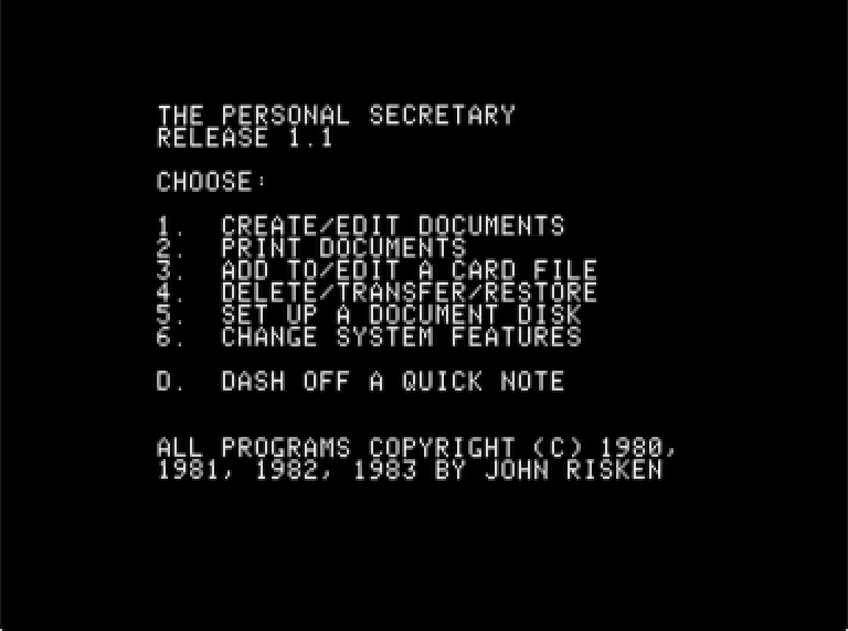 The Personal Secretary