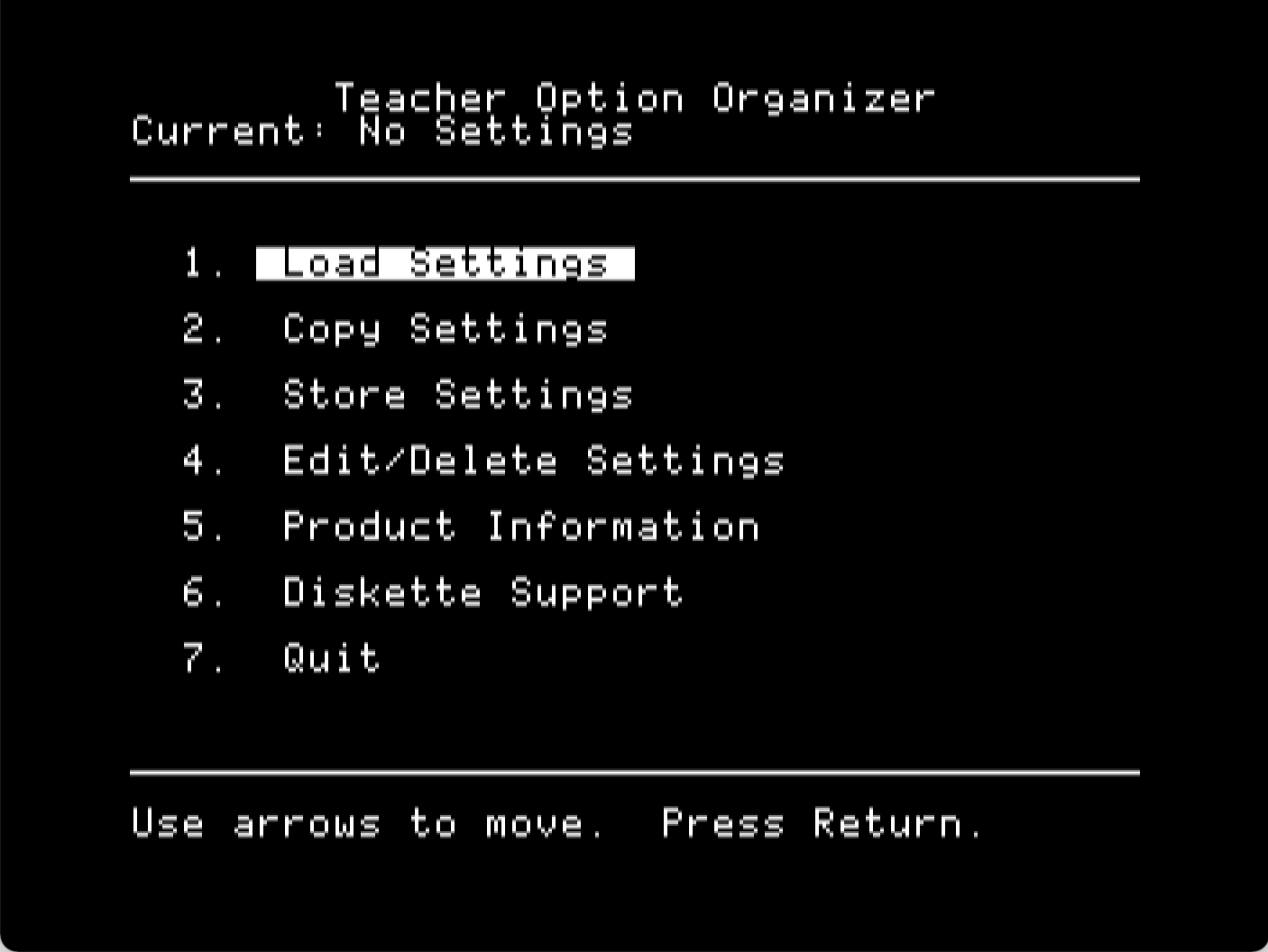 Teacher Option Organizer screenshot 2 of 4