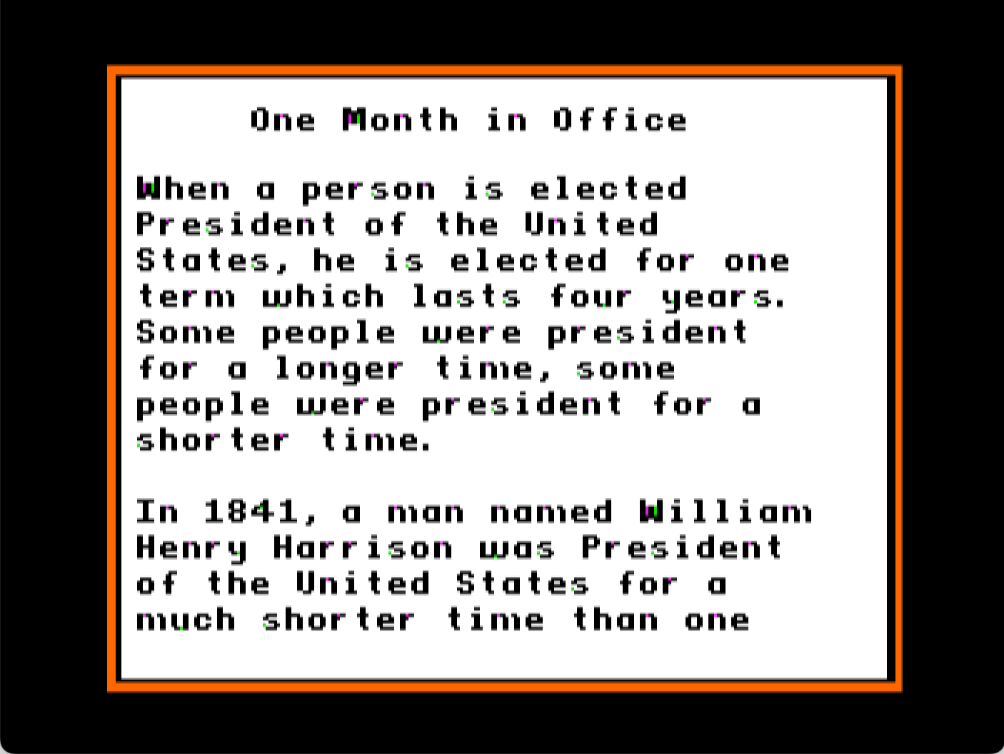 Reading Comprehension Volume 7: United States Presidents screenshot 3 of 3