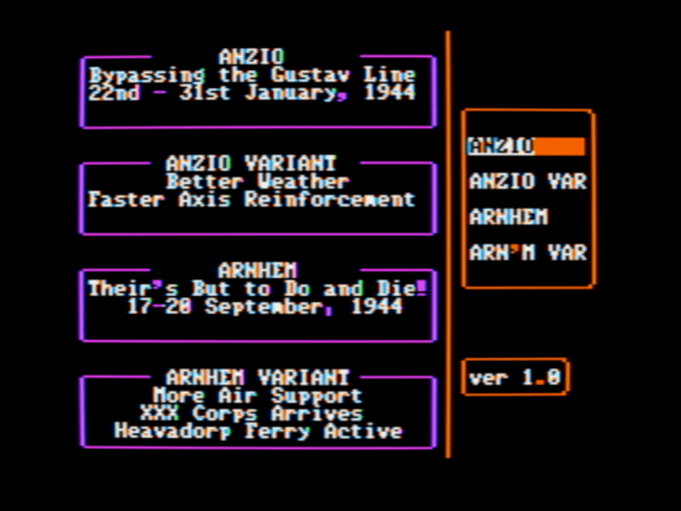 Battlefront Scenario Disk Three: Anzio & Arnhem screenshot 1 of 3