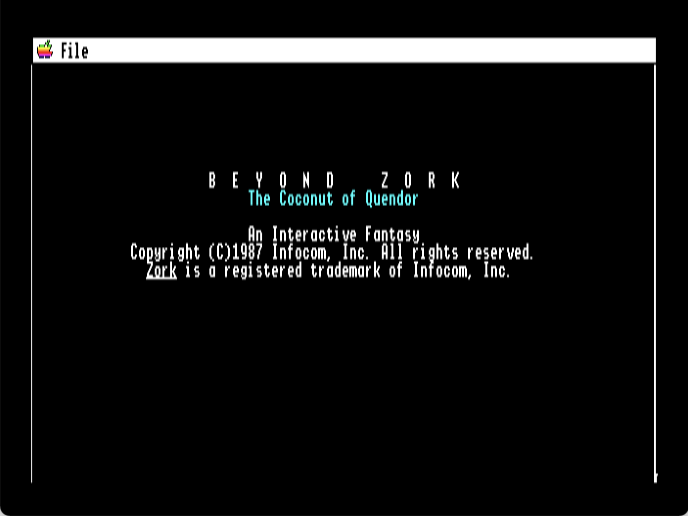 Beyond Zork: The Coconut of Quendor screenshot 1 of 5