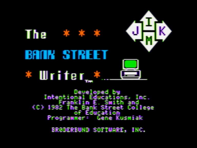 The Bank Street Writer screenshot 1 of 3