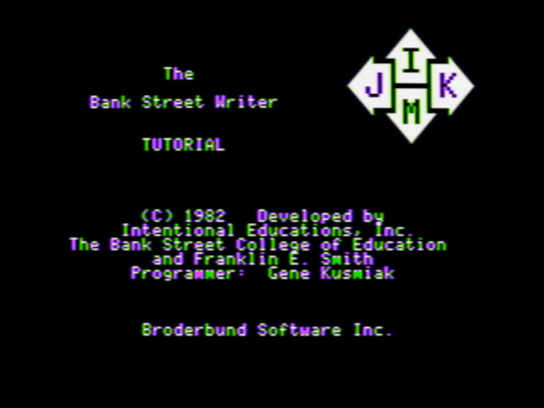 The Bank Street Writer Tutorial screenshot 1 of 3