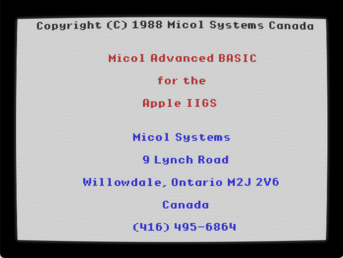 Micol Advanced BASIC screenshot 1 of 2