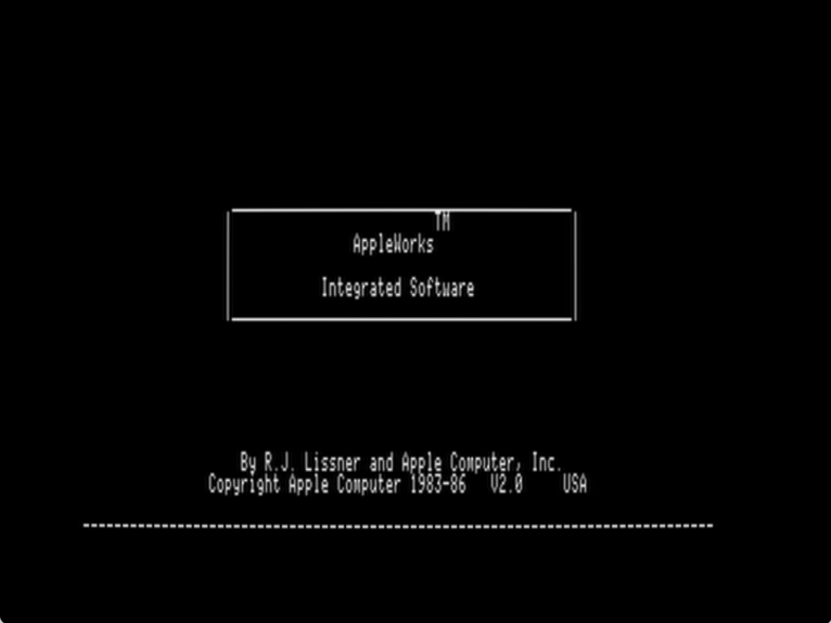 AppleWorks screenshot 1 of 4