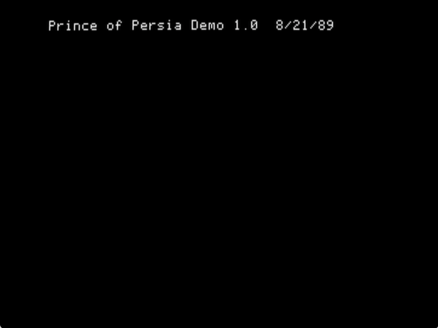 Prince of Persia interactive demo disk screenshot 3 of 3