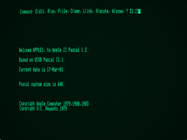 Apple Pascal screenshot 1 of 3