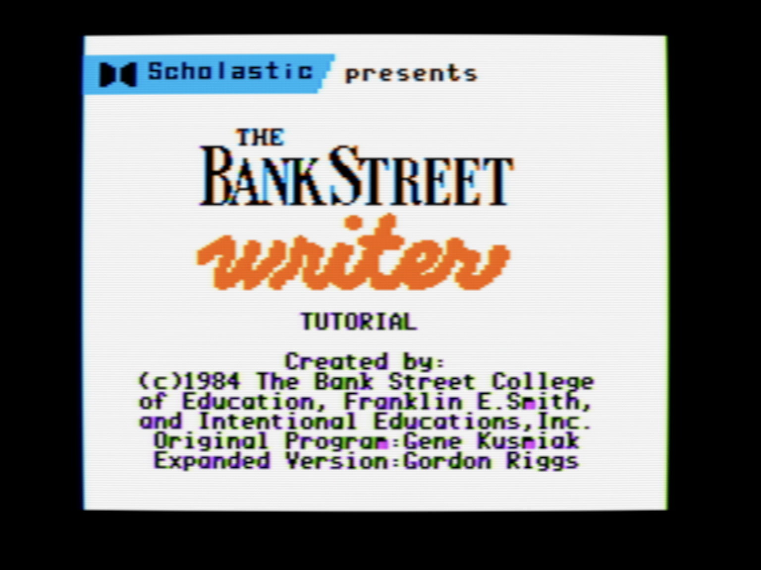 The Bank Street Writer Expanded Tutorial screenshot 2 of 4
