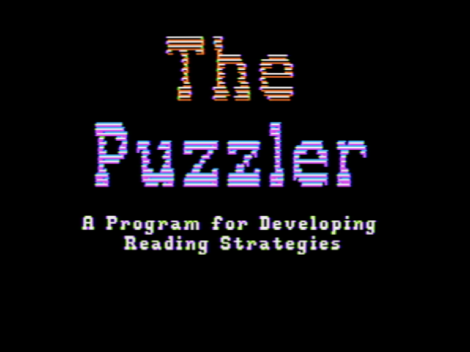 The Puzzler: A Program for Developing Reading Strategies screenshot 1 of 5