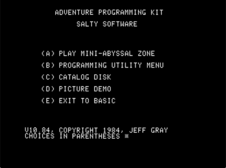 Adventure Programming Kit screenshot 1 of 3
