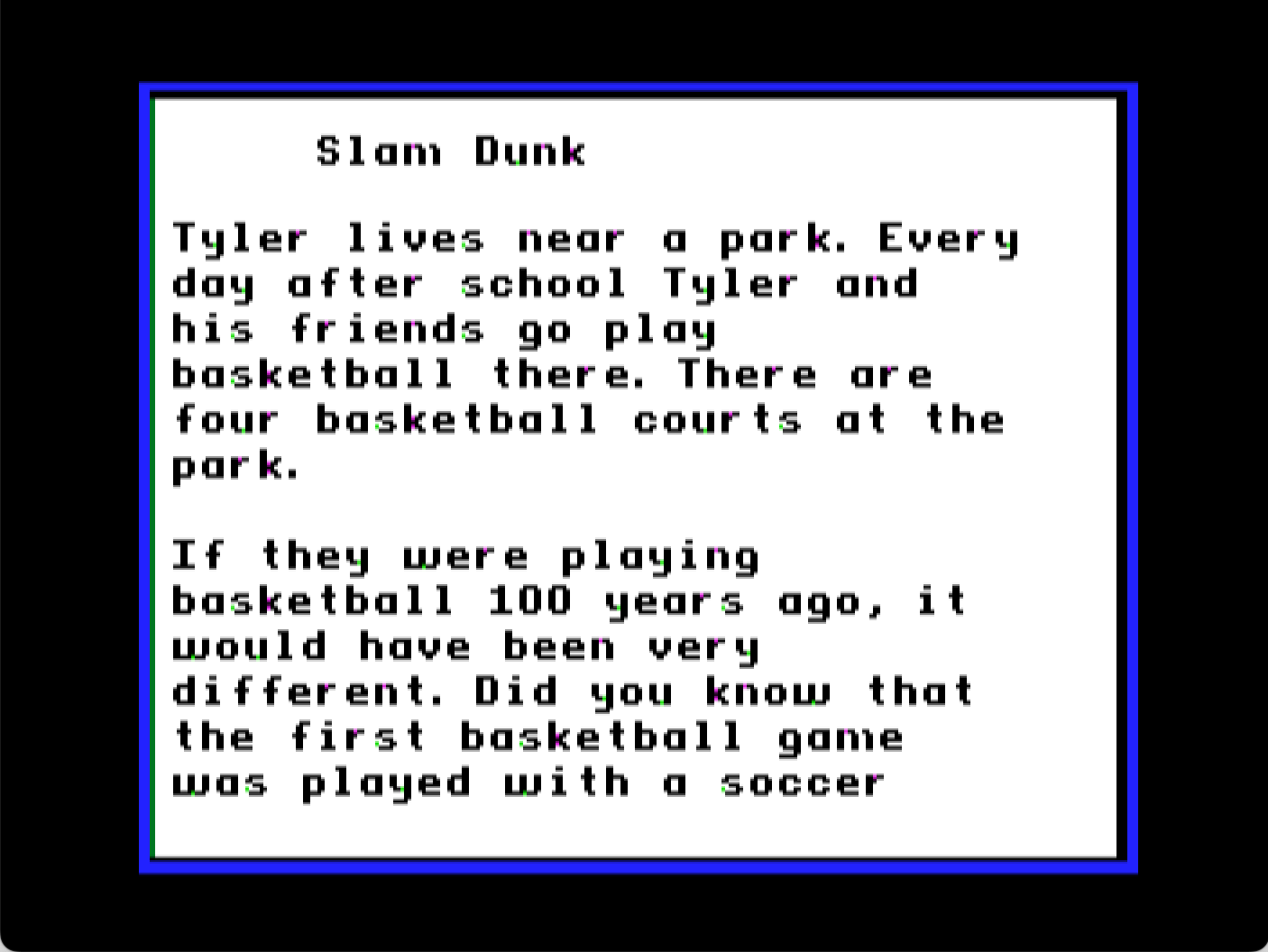 Reading Comprehension Volume 2: Sports screenshot 3 of 3
