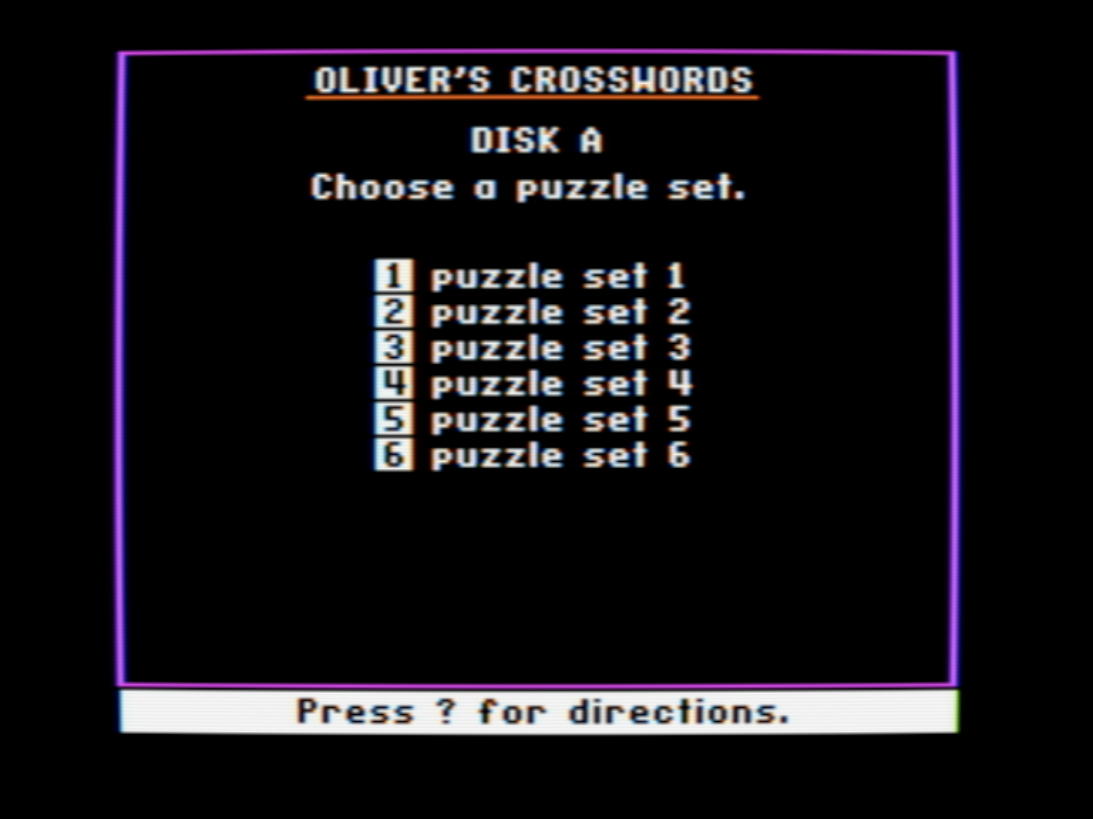 Oliver's Crosswords screenshot 2 of 3