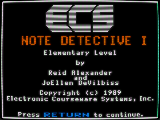 Note Detective I: Elementary Level screenshot 1 of 4