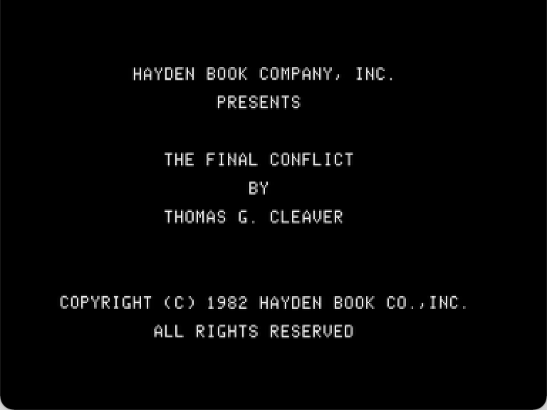 The Final Conflict screenshot 1 of 3