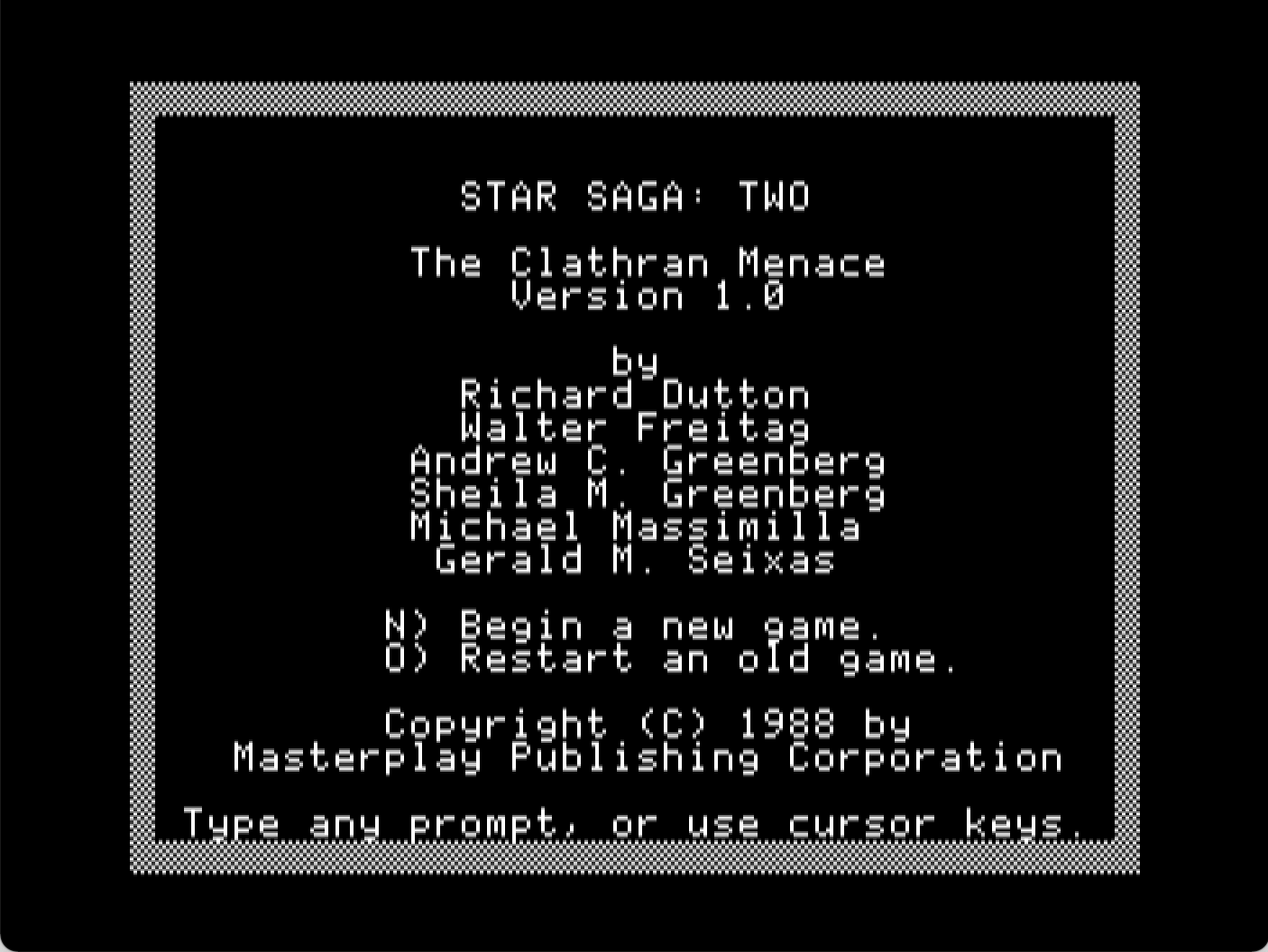 Star Saga: Two - The Clathran Menace screenshot 1 of 3
