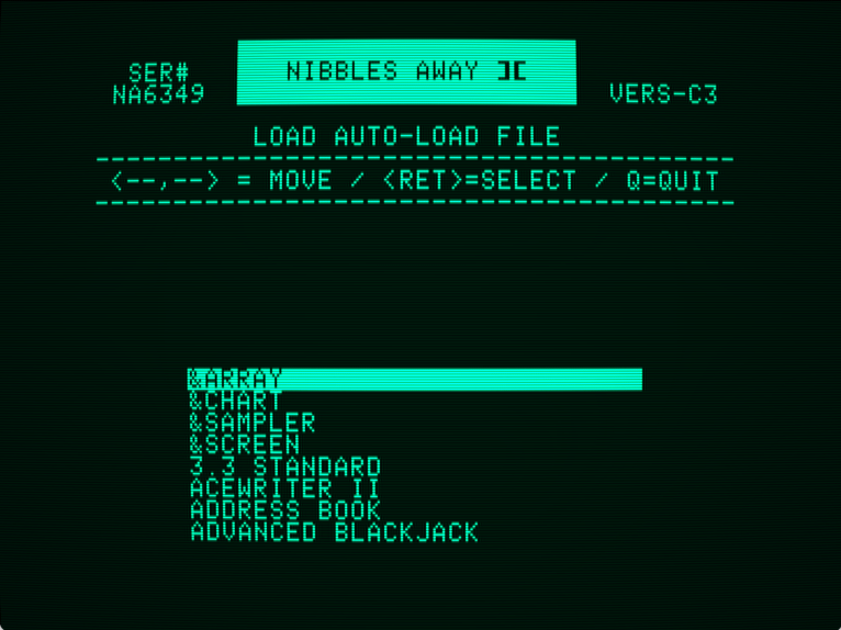 Nibbles Away ][ Auto-Load Files