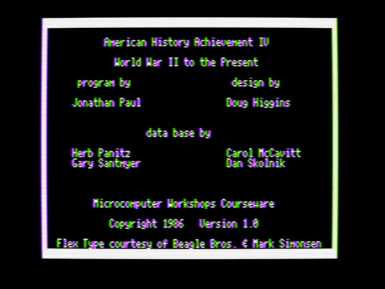 American History Achievement IV: World War II to the Present screenshot 1 of 5