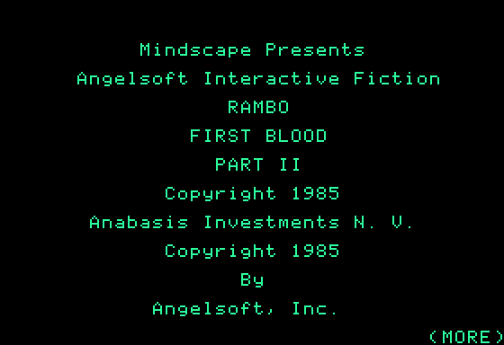 Rambo: First Blood Part II screenshot 1 of 5
