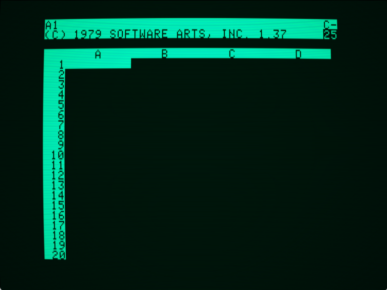 VisiCalc screenshot 1 of 3
