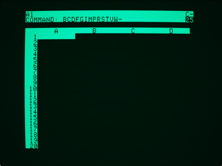 VisiCalc screenshot 2 of 3