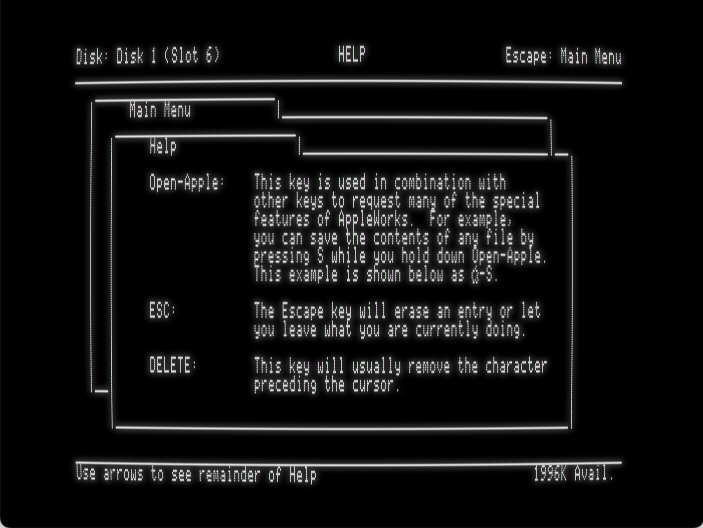 AppleWorks screenshot 3 of 3