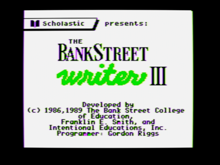 The Bank Street Writer III screenshot 1 of 3