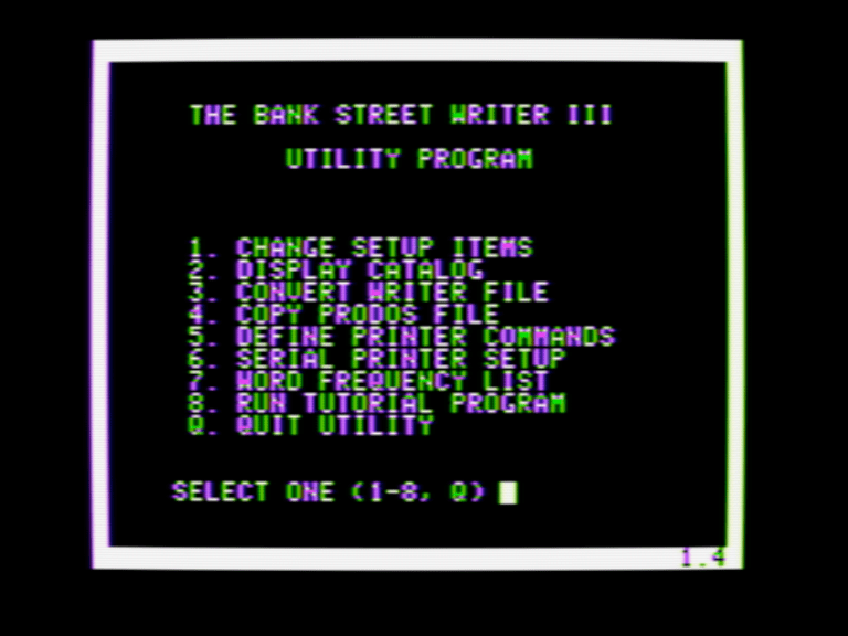 The Bank Street Writer III screenshot 3 of 3