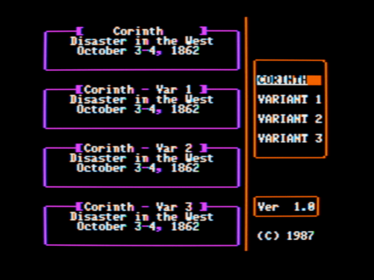 Decisive Battles Scenario Disk: Battle of Corinth screenshot 1 of 3