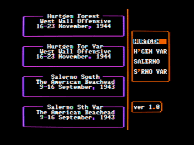 Battlefront Scenario Disk: Salerno & Hurtgen screenshot 1 of 3