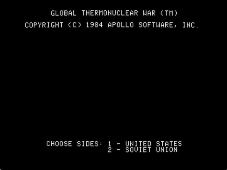 Global Thermonuclear War screenshot 1 of 2