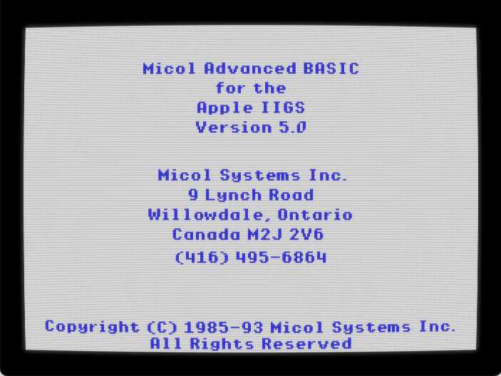 Micol Advanced BASIC screenshot 1 of 4