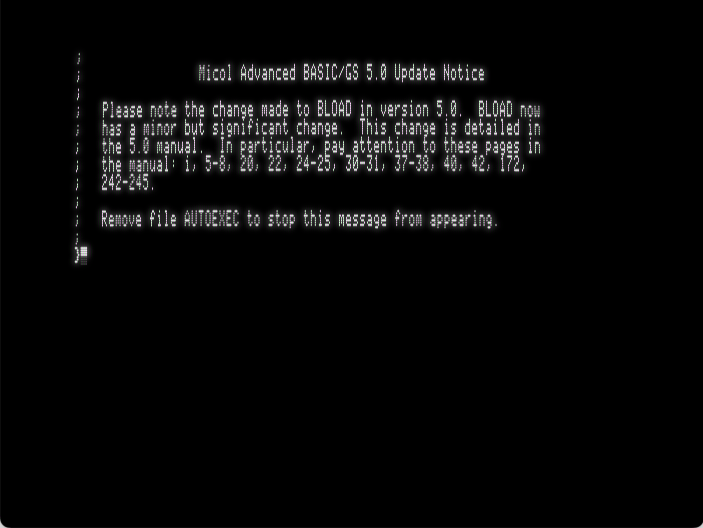 Micol Advanced BASIC screenshot 2 of 4