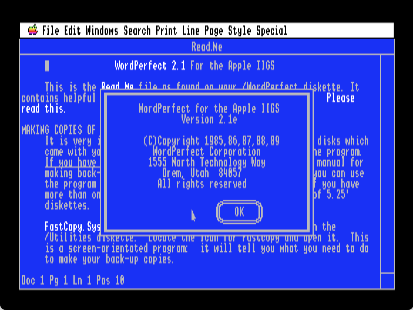 WordPerfect screenshot 3 of 3