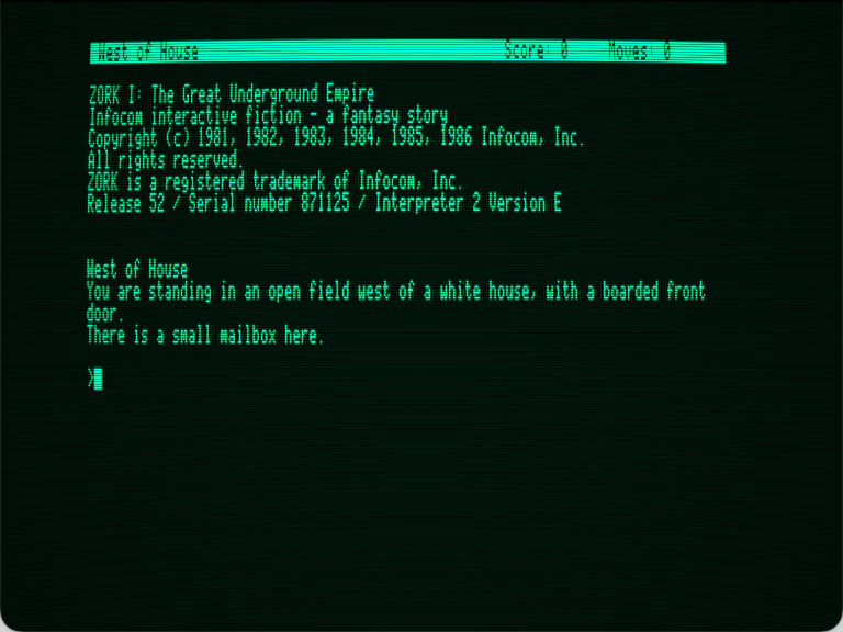 Zork I: The Great Underground Empire screenshot 1 of 3