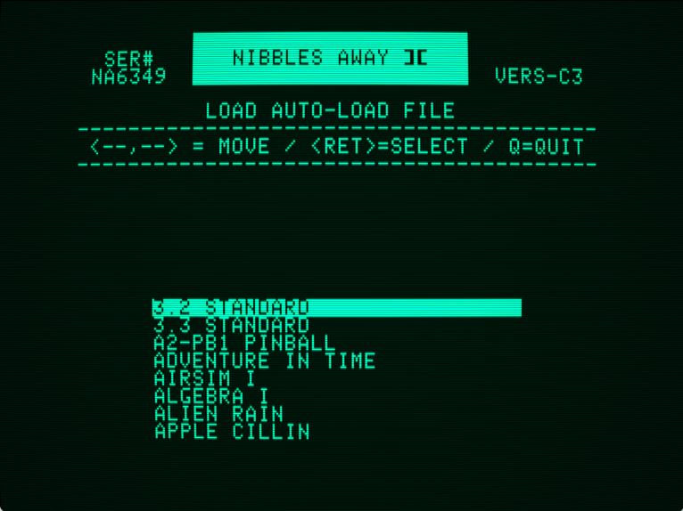 Nibbles Away ][ Auto-Load Files