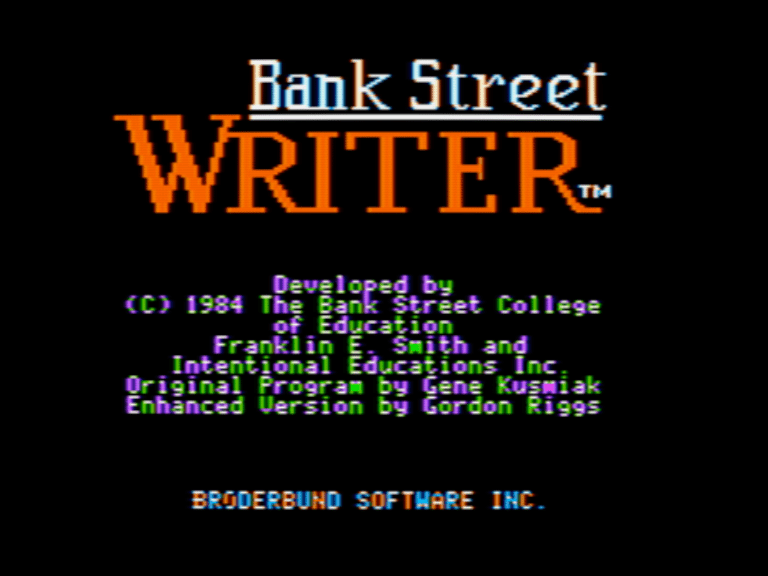 The Bank Street Writer Enhanced screenshot 1 of 3