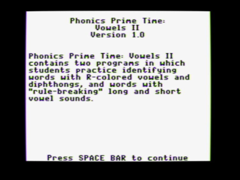Phonics Prime Time: Vowels II screenshot 3 of 4